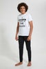 Redtag-Assorted-Basic-Night-Suit-Pyjama-Sets-Senior-Boys-9 to 14 Years