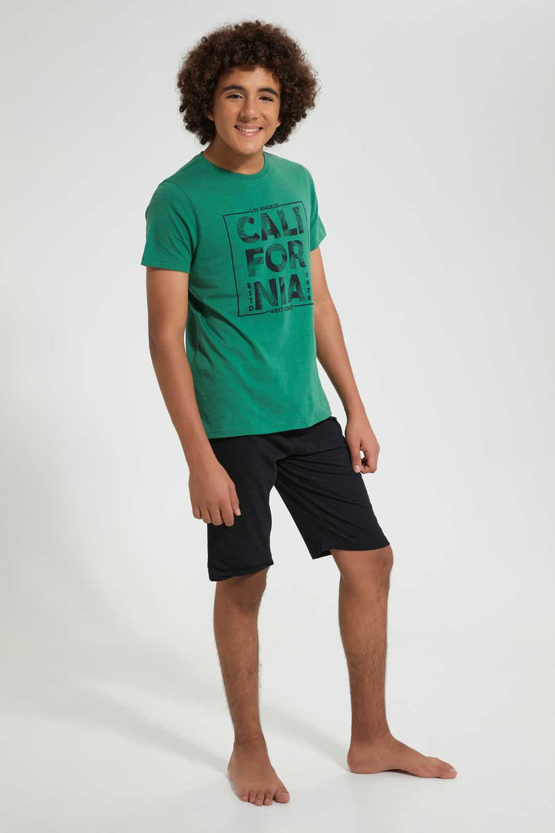 Redtag-Assorted-Basic-Night-Suit-Pyjama-Sets-Senior-Boys-9 to 14 Years