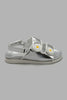 Redtag-Silver-Chunky-Starp-Sandal-Sandals-Girls-3 to 5 Years