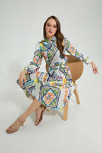 تنزيل الصورة على معرض الصور، Redtag-Assorted-Printed-Pleated-Shirt-Leggings-Women&#39;s-
