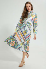 تنزيل الصورة على معرض الصور، Redtag-Assorted-Printed-Pleated-Shirt-Leggings-Women&#39;s-
