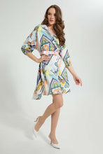 تنزيل الصورة على معرض الصور، Redtag-Assorted-Printed-Dress-With-Belt-Dresses-Women&#39;s-
