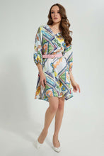 تنزيل الصورة على معرض الصور، Redtag-Assorted-Printed-Dress-With-Belt-Dresses-Women&#39;s-
