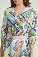 تنزيل الصورة على معرض الصور، Redtag-Assorted-Printed-Dress-With-Belt-Dresses-Women&#39;s-
