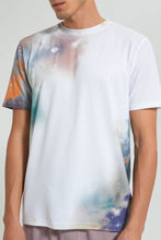 Load image into Gallery viewer, Redtag-White-Sublimation-Print-T-Shirt-Colour:White,-Filter:Men&#39;s-Clothing,-Men-T-Shirts,-New-In,-New-In-Men,-Non-Sale,-S22B,-Section:Men-Men&#39;s-
