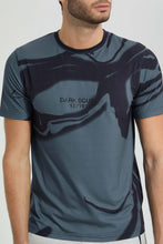 تنزيل الصورة على معرض الصور، Redtag-Grey-Sublimation-Print-T-Shirt-All-Over-Prints-Men&#39;s-
