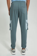 تنزيل الصورة على معرض الصور، Redtag-Teal-Green-Cargo-Pocket-Track-Pant-Joggers-Men&#39;s-
