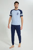 Redtag-Navy-Blue-Pyjama-Set-Colour:Blue,-Filter:Men's-Clothing,-Men-Pyjama-Sets,-New-In,-New-In-Men,-Non-Sale,-S22B,-Section:Men-Men's-