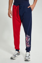 تنزيل الصورة على معرض الصور، Redtag-Red/Blue-Jogger-Joggers-Men&#39;s-
