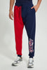 Redtag-Red/Blue-Jogger-Joggers-Men's-