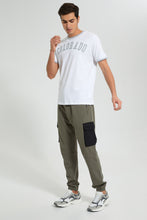 تنزيل الصورة على معرض الصور، Redtag-Green-Cargo-Pocket-Jogger-Joggers-Men&#39;s-
