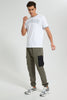 Redtag-Green-Cargo-Pocket-Jogger-Joggers-Men's-