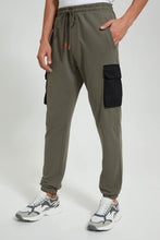 تنزيل الصورة على معرض الصور، Redtag-Green-Cargo-Pocket-Jogger-Joggers-Men&#39;s-
