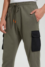 تنزيل الصورة على معرض الصور، Redtag-Green-Cargo-Pocket-Jogger-Joggers-Men&#39;s-
