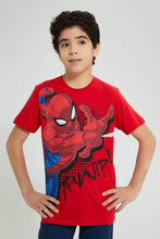 تنزيل الصورة على معرض الصور، Redtag-Red-Spiderman-Night-Suit-Pyjama-Sets-Senior-Boys-9 to 14 Years
