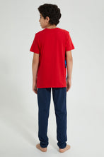 تنزيل الصورة على معرض الصور، Redtag-Red-Spiderman-Night-Suit-Pyjama-Sets-Senior-Boys-9 to 14 Years
