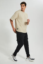 تنزيل الصورة على معرض الصور، Redtag-Black-Cargo-Pocket-Jogger-Joggers-Men&#39;s-
