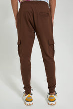 Load image into Gallery viewer, Redtag-Brown-Cargo-Pocket-Jogger-Joggers-Men&#39;s-
