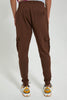 Redtag-Brown-Cargo-Pocket-Jogger-Joggers-Men's-