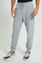 Load image into Gallery viewer, Redtag-Grey-Pique-Jog-Pant-Joggers-Men&#39;s-
