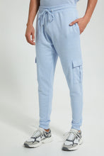 Load image into Gallery viewer, Redtag-Blue-Cargo-Pocket-Jogger-Joggers-Men&#39;s-
