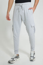 Load image into Gallery viewer, Redtag-Grey-Cargo-Pocket-Jogger-Colour:Grey,-Filter:Men&#39;s-Clothing,-Men-Joggers,-New-In,-New-In-Men,-Non-Sale,-S22B,-Section:Men-Men&#39;s-
