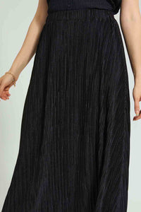 Redtag-Black-Plisse-Maxi-Skirt-Skirts-Women's-
