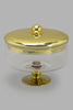 Redtag-Gold-Glass-Cake-Stand-With-Dome-Category:Canisters-And-Jars,-Colour:Gold,-Filter:Home-Dining,-HMW-DIN-Sto-Storage,-New-In,-New-In-HMW-DIN,-Non-Sale,-PERIGOLD,-S22B,-Section:Homewares-Home-Dining-