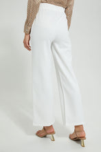 Load image into Gallery viewer, Redtag-Chain-Detail-Wide-Leg-Trouser-Trousers-Women&#39;s-
