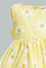 Redtag-Yellow-Floral-Printed-Sleeveless-Layered-Dress-Dresses-Infant-Girls-3 to 24 Months