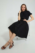 تنزيل الصورة على معرض الصور، Redtag-Black-Pleated-Skirt-Skirts-Women&#39;s-
