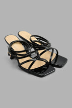 Load image into Gallery viewer, Redtag-Black-Strappy-Sandal-Mules-Women&#39;s-
