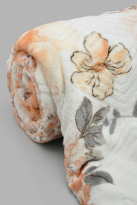 Redtag-Multicolour-Leaf-Print-Ultra-Soft-Blanket-(Double-Size)-Category:Blankets,-Colour:Multicolour,-Filter:Home-Bedroom,-HMW-BED-Blankets,-New-In,-New-In-HMW-BED,-Non-Sale,-S22C,-Section:Homewares-Home-Bedroom-