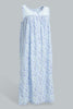 Redtag-Blue-Floral-Printed-Nightgown-Nightgowns-Women's-