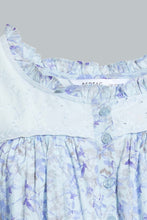 Load image into Gallery viewer, Redtag-Blue-Floral-Printed-Nightgown-Nightgowns-Women&#39;s-
