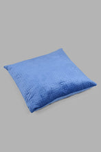 Load image into Gallery viewer, Redtag-Blue-Pinsonic-Velvet-Floor-Cushion-Floor-Cushions-Home-Bedroom-
