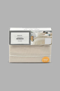 Redtag-Beige/Ivory-Reversible-2-Piece-Duvet-Cover-Set-(Single-Size)-Duvet-Covers-Home-Bedroom-