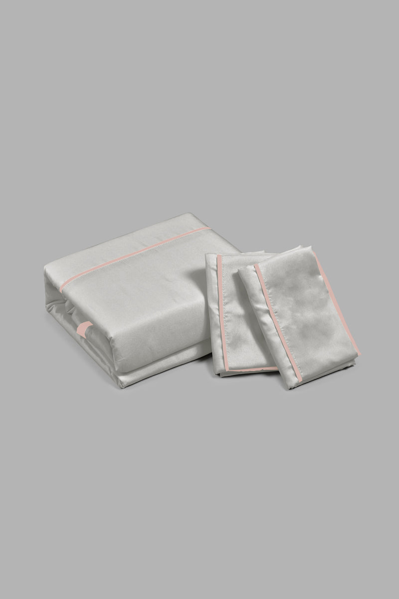 Redtag-Grey-And-Pink-Reversible-3-Piece-Duvet-Cover-Set-(Double-Size)-Colour:Grey,-Colour:Pink,-Filter:Home-Bedroom,-HMW-BED-Duvet-Covers,-New-In,-New-In-HMW-BED,-Non-Sale,-S22B,-Section:Homewares-Home-Bedroom-