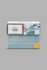 Redtag-Teal/Ivory-Reversible-2-Piece-Duvet-Cover-Set
-(Single-Size)-Duvet-Covers-Home-Bedroom-