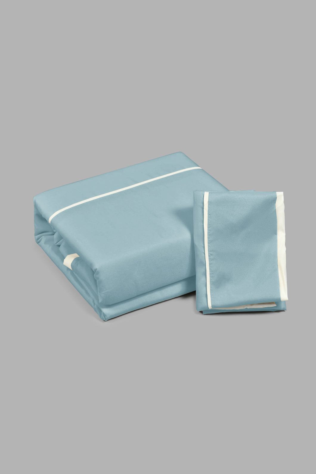 Redtag-Teal/Ivory-Reversible-2-Piece-Duvet-Cover-Set
-(Single-Size)-Duvet-Covers-Home-Bedroom-