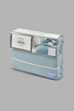 Load image into Gallery viewer, Redtag-Teal-And-Ivory-Reversible-3-Piece-Duvet-Cover-Set-(Double-Size)-Colour:Ivory,-Colour:Teal,-Filter:Home-Bedroom,-HMW-BED-Duvet-Covers,-New-In,-New-In-HMW-BED,-Non-Sale,-S22B,-Section:Homewares-Home-Bedroom-
