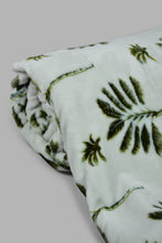 Load image into Gallery viewer, Redtag-White/Green-Leaf-Print-Ultra-Soft-Blanket-(Single-Size)-Category:Blankets,-Colour:Pink,-Filter:Home-Bedroom,-HMW-BED-Blankets,-New-In,-New-In-HMW-BED,-Non-Sale,-S22B,-Section:Homewares-Home-Bedroom-
