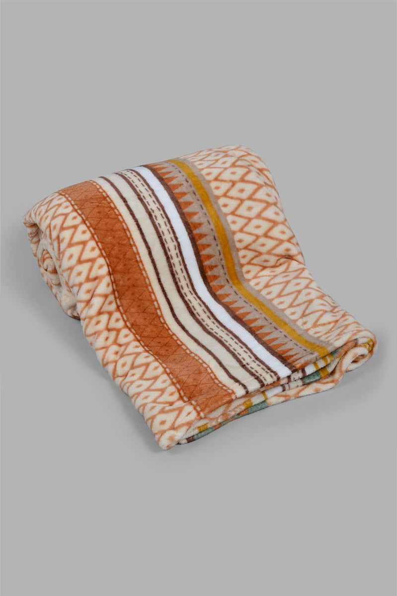 Redtag-Multicolour-Stripe-Print-Ultra-Soft-Blanket-(Double-Size)-Category:Blankets,-Colour:Multicolour,-Filter:Home-Bedroom,-HMW-BED-Blankets,-New-In,-New-In-HMW-BED,-Non-Sale,-S22B,-Section:Homewares-Home-Bedroom-