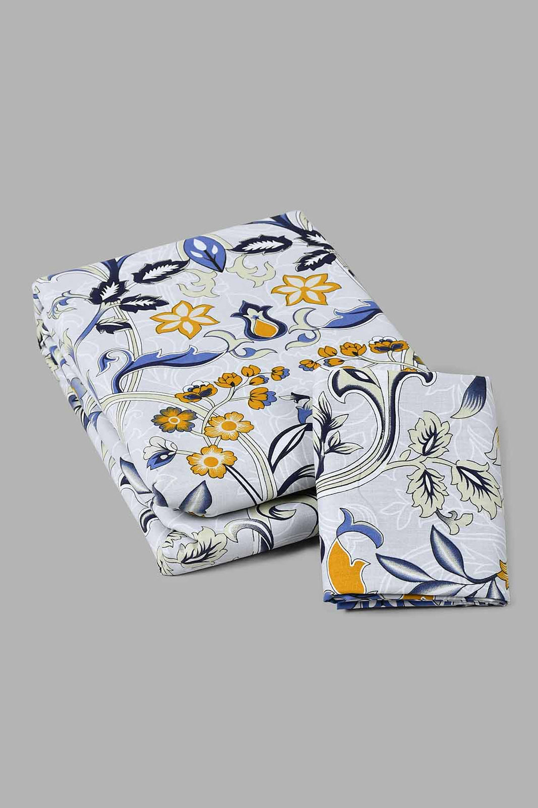 Redtag-Blue-Floral-Print-Reversible-2-Piece-Duvet-Cover-Set-(Single-Size)-Duvet-Covers-Home-Bedroom-