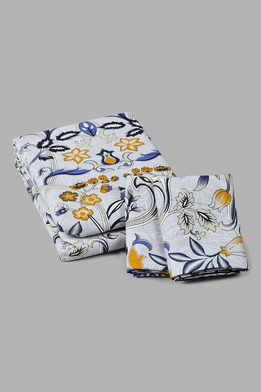 Redtag-Blue-Floral-Print-Reversible-3-Piece-Duvet-Cover-Set-(Double-Size)-Duvet-Covers-Home-Bedroom-