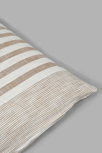 Redtag-Beige-Stripes-Cushion-Floor-Cushions-Home-Bedroom-