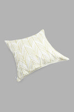 تنزيل الصورة على معرض الصور، Redtag-Ivory/Gold-Embroided-Cushion-Cushions-Home-Bedroom-
