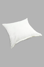 تنزيل الصورة على معرض الصور، Redtag-Ivory/Gold-Embroided-Cushion-Cushions-Home-Bedroom-
