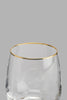 Redtag-Clear-Tumbler-Set--With-Gold-Rim-(4-Piece)-Tumblers-Home-Dining-