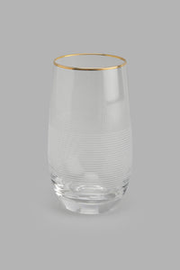 Redtag-Clear-Tumbler-Set--With-Gold-Rim-(4-Piece)-Tumblers-Home-Dining-